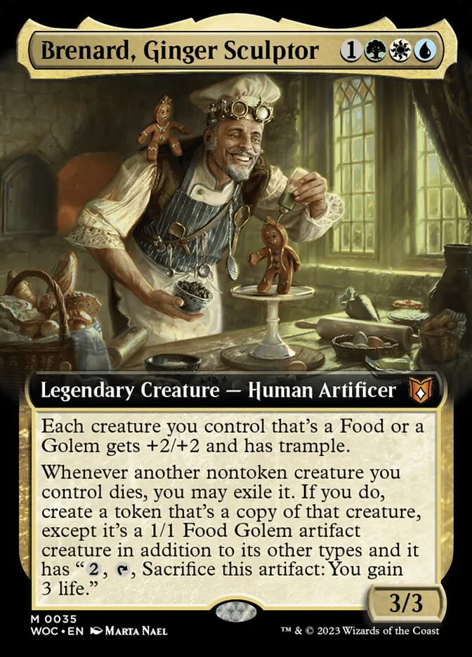 2023 Wilds of Eldraine Commander Brenard, Ginger Sculptor mythic #35 mythic card image
