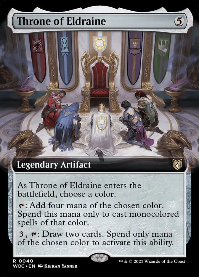 2023 Wilds of Eldraine Commander Throne of Eldraine rare #40 rare card image