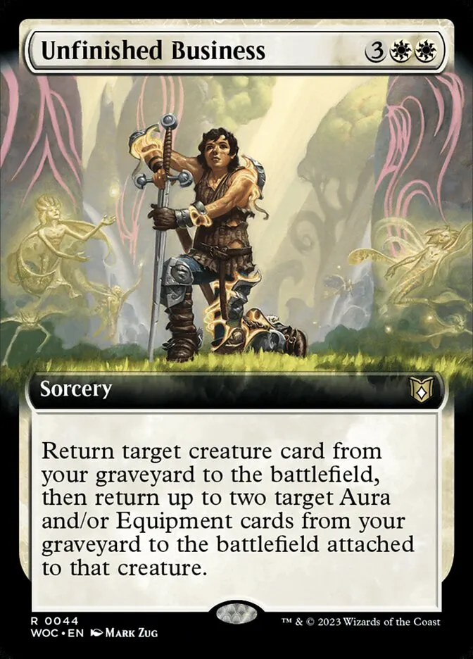 2023 Wilds of Eldraine Commander Unfinished Business rare #44 rare card image