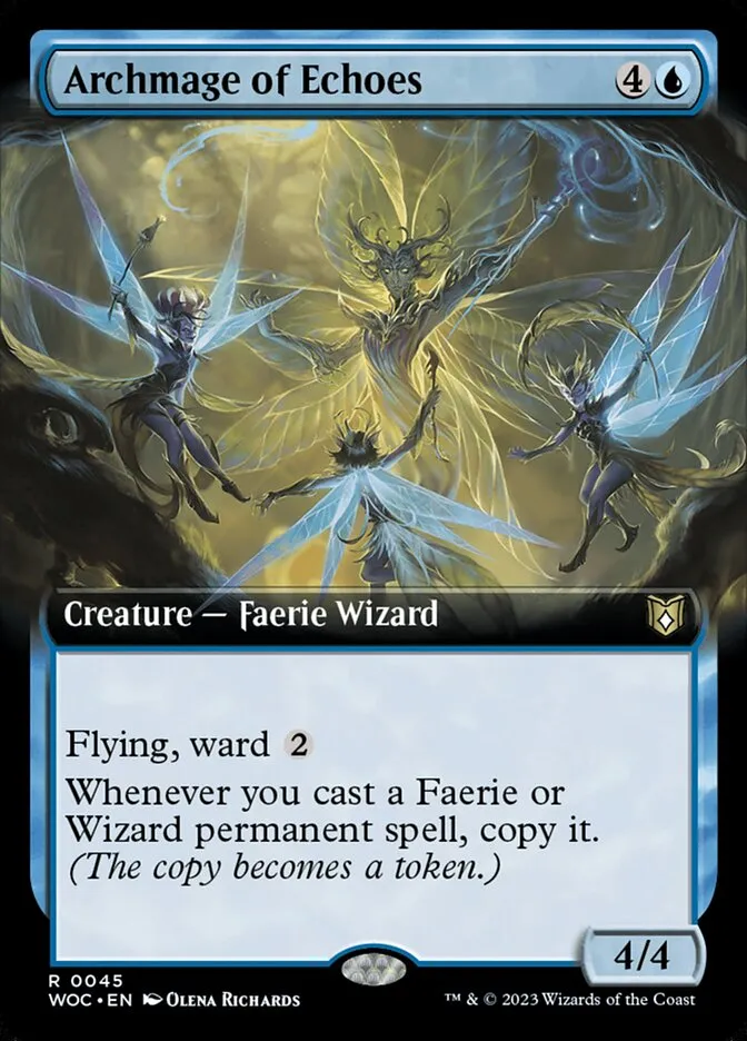 2023 Wilds of Eldraine Commander Archmage of Echoes rare #45 rare card image