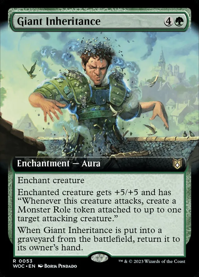 2023 Wilds of Eldraine Commander Giant Inheritance rare #53 rare card image