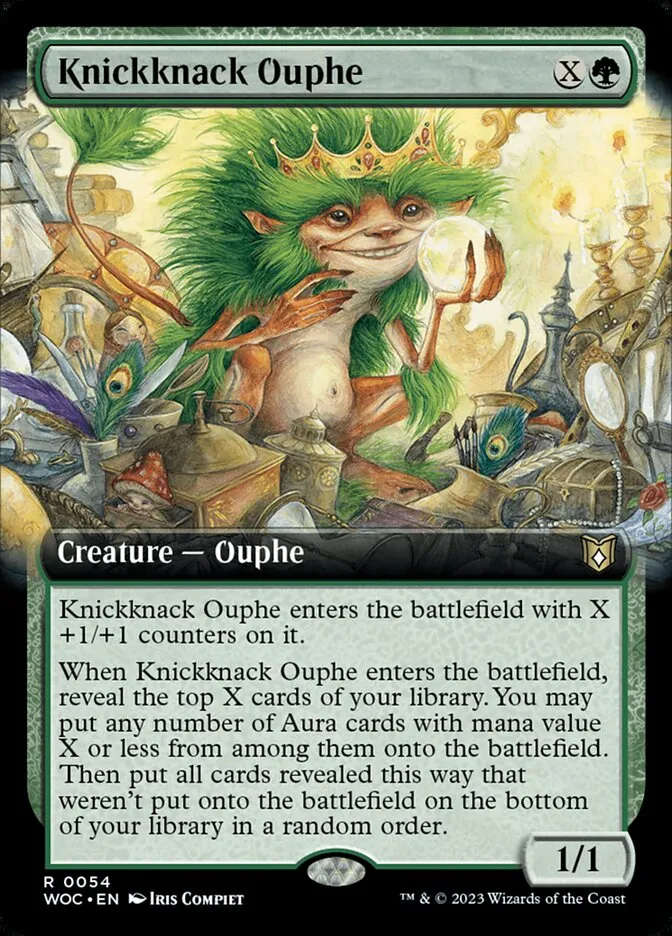 2023 Wilds of Eldraine Commander Knickknack Ouphe rare #54 rare card image