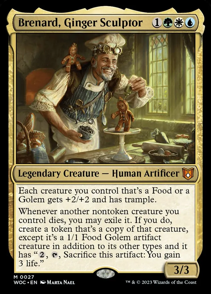 2023 Wilds of Eldraine Commander Brenard, Ginger Sculptor mythic #27 mythic card image