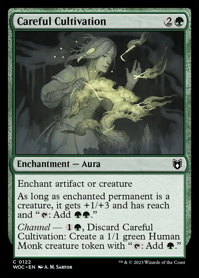 2023 Wilds of Eldraine Commander Careful Cultivation #122 common card image