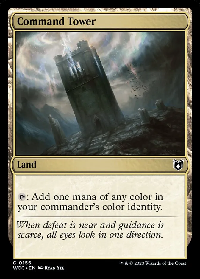 2023 Wilds of Eldraine Commander Command Tower common #156 common card image