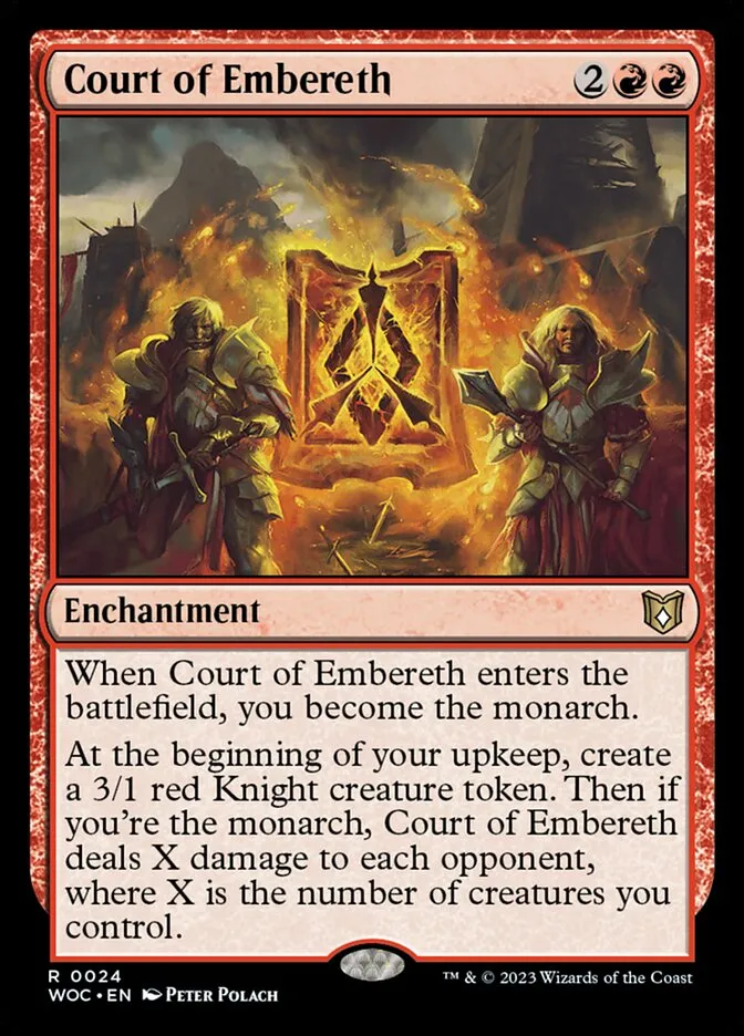 2023 Wilds of Eldraine Commander Court of Embereth rare #24 rare card image