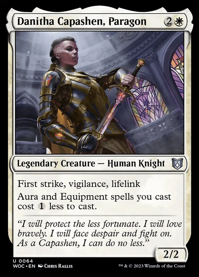 2023 Wilds of Eldraine Commander Danitha Capashen, Paragon #64 uncommon card image