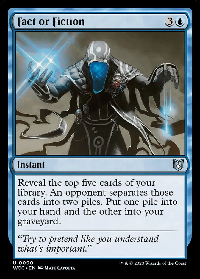 2023 Wilds of Eldraine Commander Fact or Fiction #90 uncommon card image