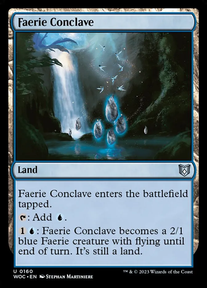 2023 Wilds of Eldraine Commander Faerie Conclave #160 uncommon card image