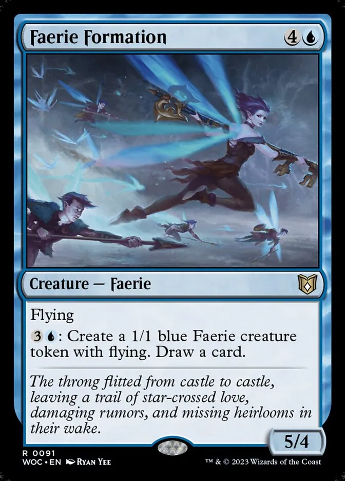 2023 Wilds of Eldraine Commander Faerie Formation #91 rare card image