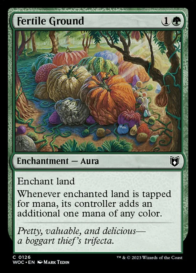 2023 Wilds of Eldraine Commander Fertile Ground #126 common card image