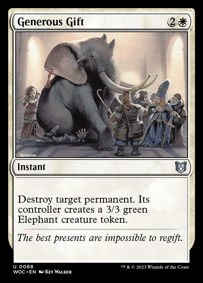 2023 Wilds of Eldraine Commander Generous Gift #68 uncommon card image