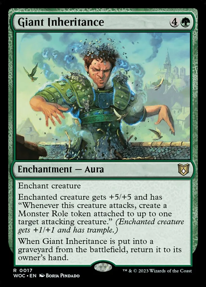 2023 Wilds of Eldraine Commander Giant Inheritance rare #17 rare card image