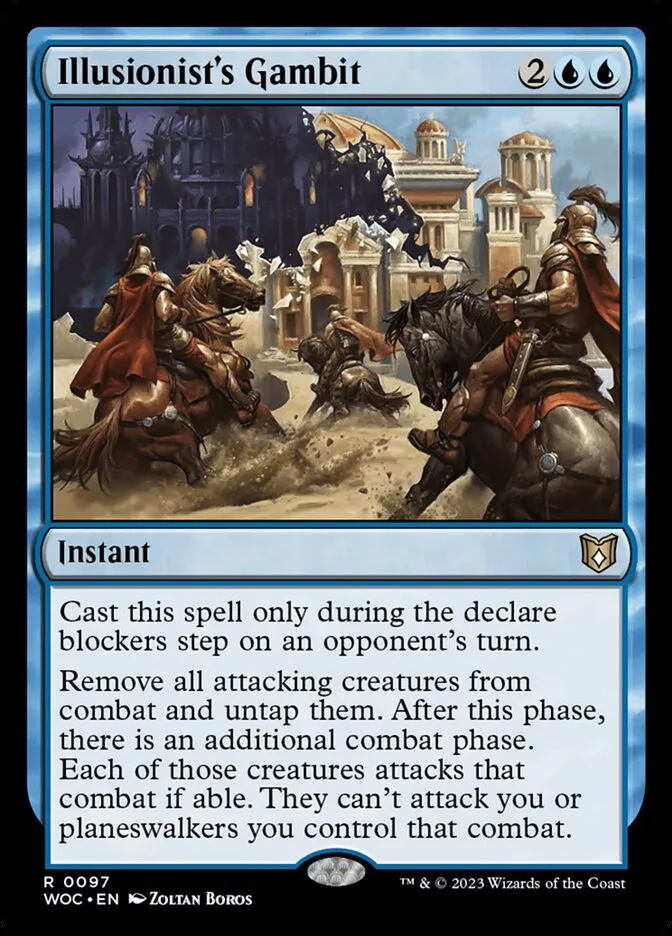 2023 Wilds of Eldraine Commander Illusionist's Gambit #97 rare card image