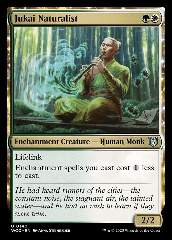 2023 Wilds of Eldraine Commander Jukai Naturalist #140 uncommon card image