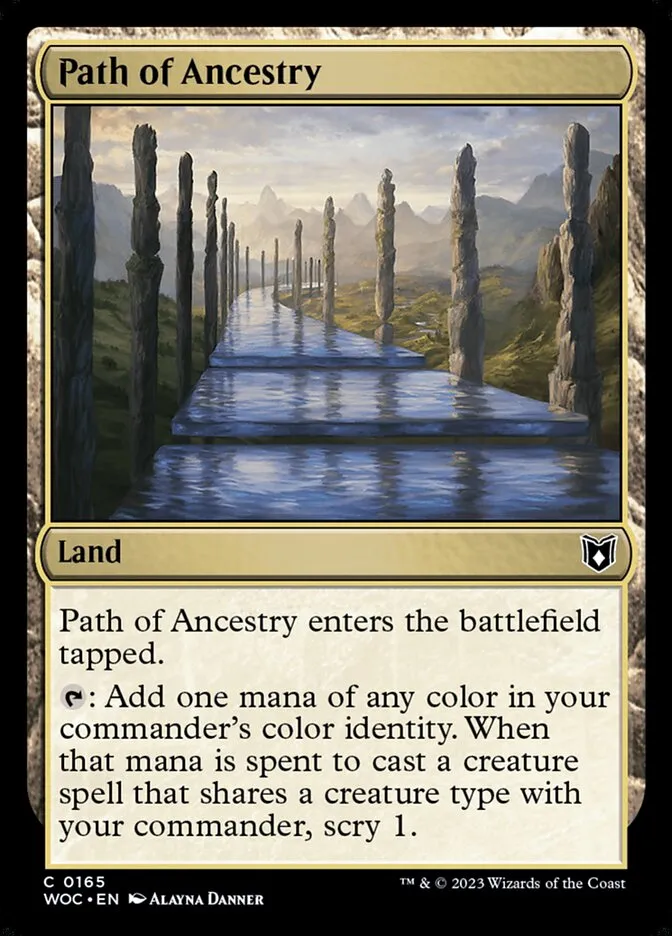 2023 Wilds of Eldraine Commander Path of Ancestry #165 common card image