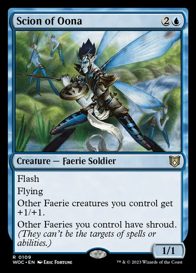 2023 Wilds of Eldraine Commander Scion of Oona #109 rare card image