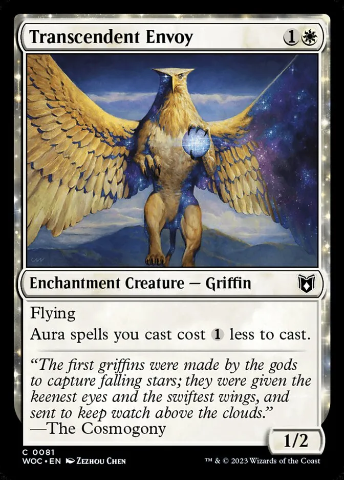 2023 Wilds of Eldraine Commander Transcendent Envoy #81 common card image