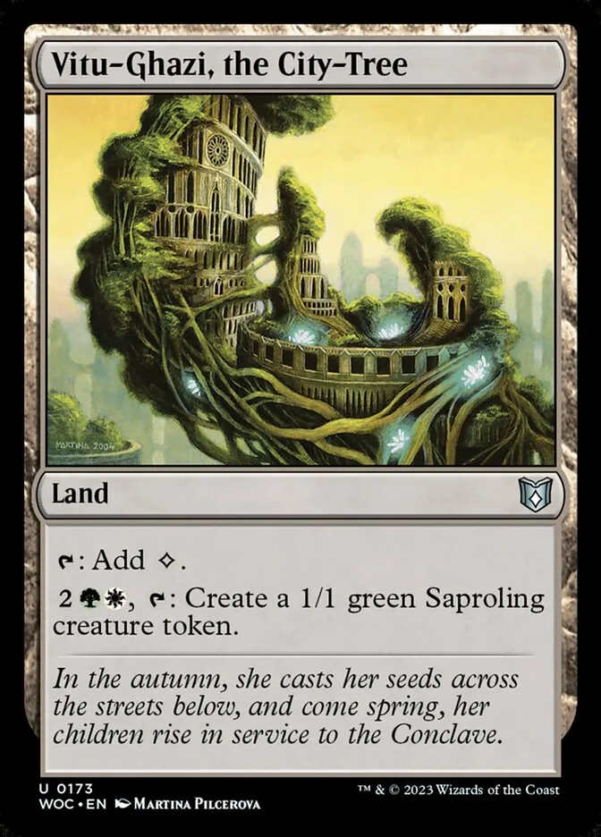 2023 Wilds of Eldraine Commander Vitu-Ghazi, the City-Tree #173 uncommon card image