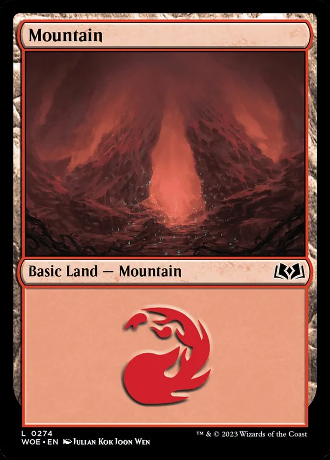 2023 Wilds of Eldraine Mountain #274 common card image
