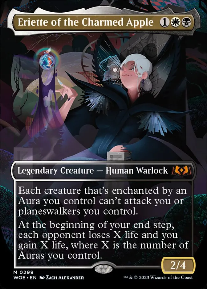 2023 Wilds of Eldraine Eriette of the Charmed Apple [Borderless] mythic #299 mythic card image