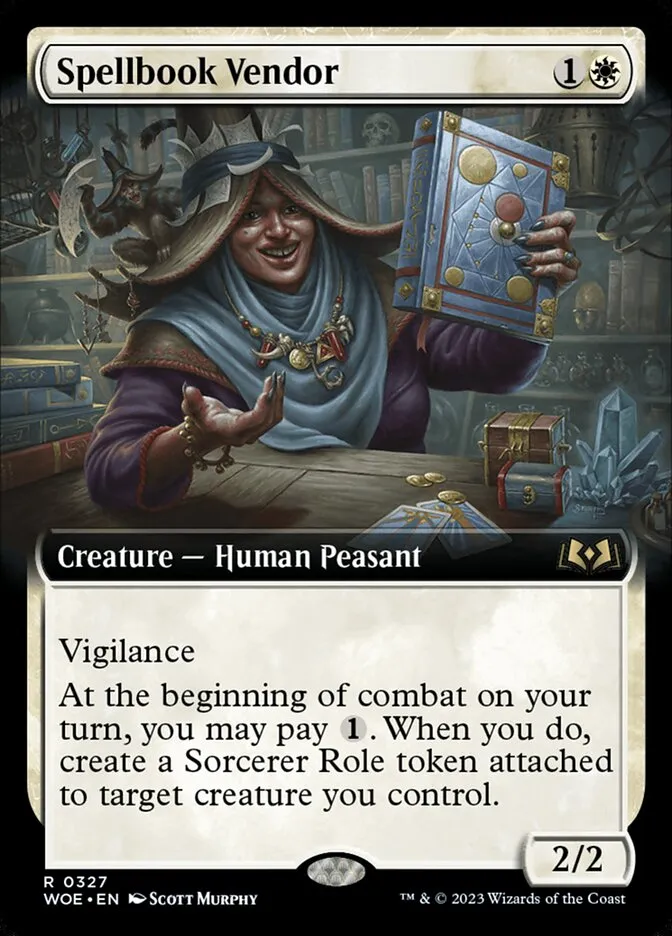 2023 Wilds of Eldraine Spellbook Vendor rare #327 rare card image