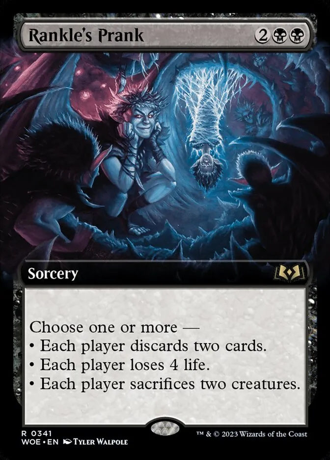 2023 Wilds of Eldraine Rankle's Prank rare #341 rare card image