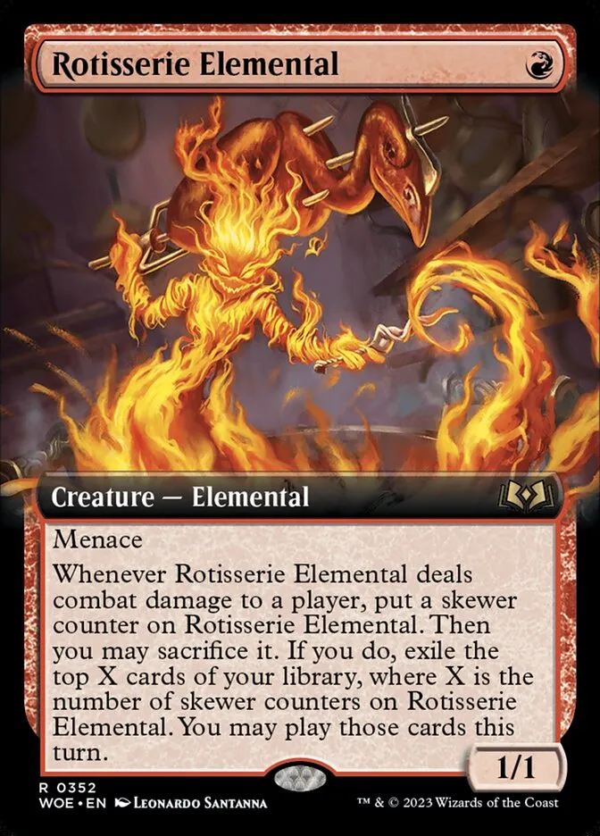 2023 Wilds of Eldraine Rotisserie Elemental rare #352 rare card image
