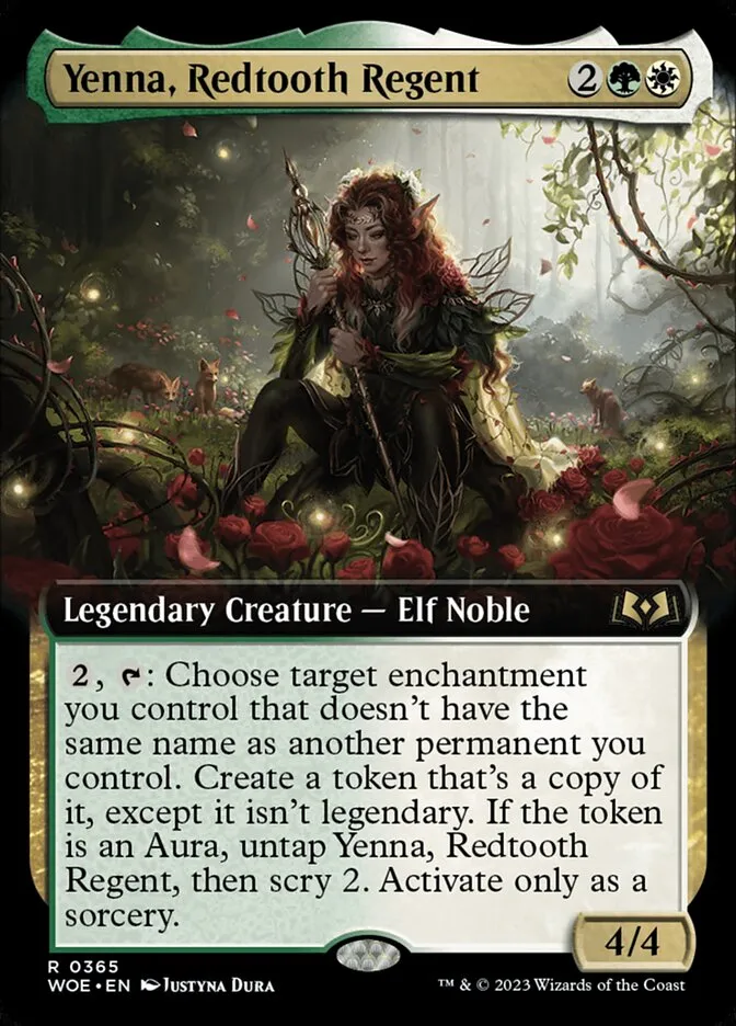 2023 Wilds of Eldraine Yenna, Redtooth Regent rare #365 rare card image