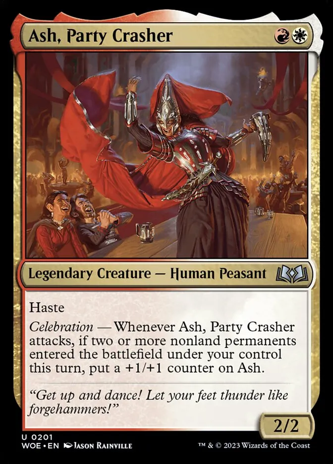 2023 Wilds of Eldraine Ash, Party Crasher #201 uncommon card image