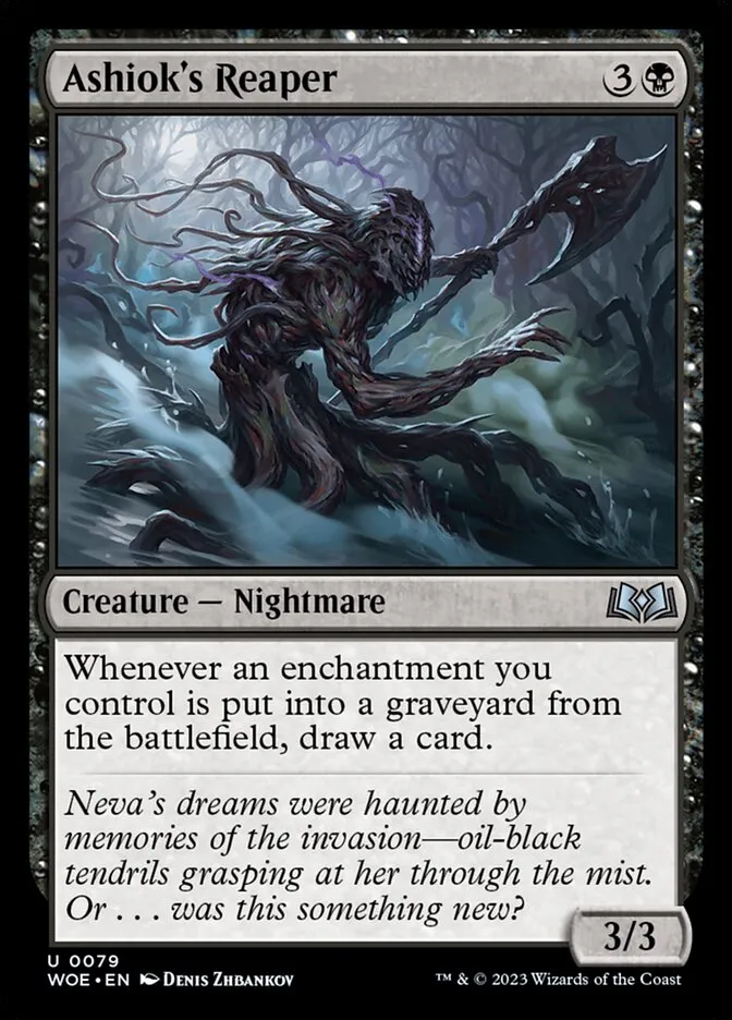 2023 Wilds of Eldraine Ashiok's Reaper #79 uncommon card image