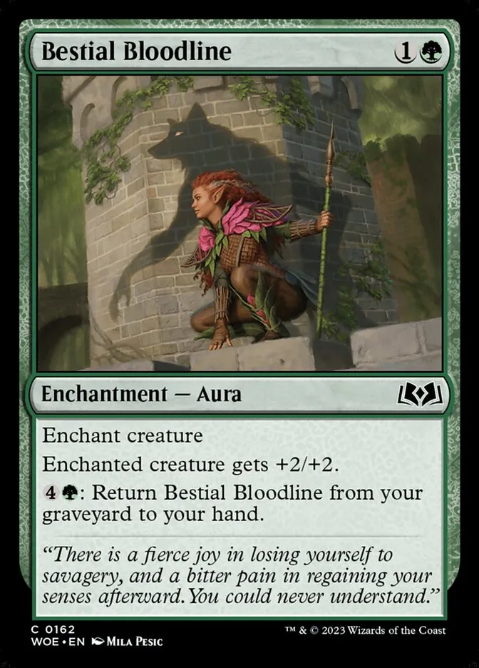 2023 Wilds of Eldraine Bestial Bloodline #162 common card image