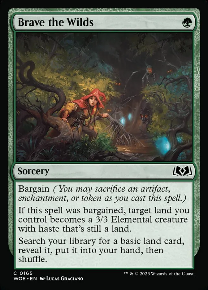 2023 Wilds of Eldraine Brave the Wilds #165 common card image