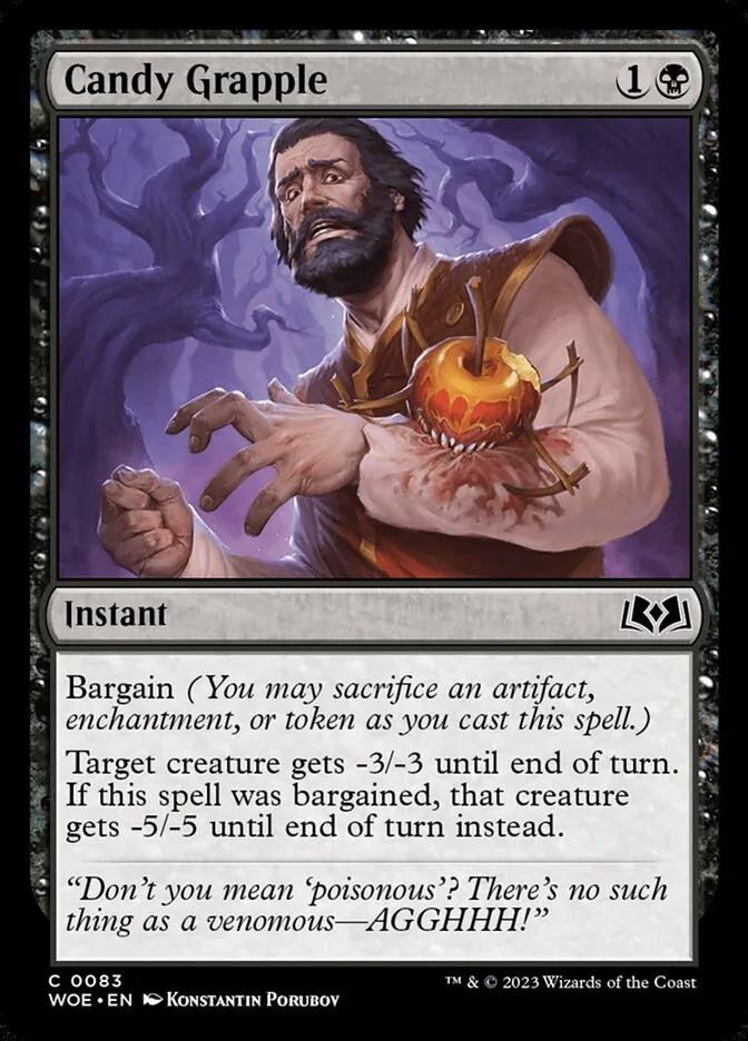 2023 Wilds of Eldraine Candy Grapple common #83 common card image