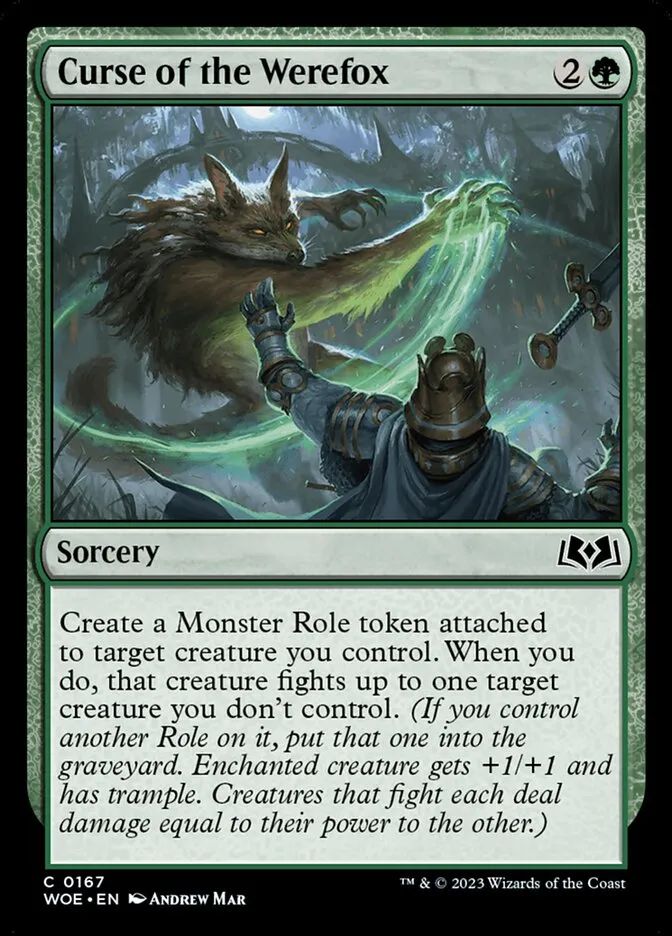 2023 Wilds of Eldraine Curse of the Werefox #167 common card image