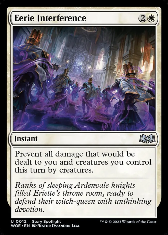 2023 Wilds of Eldraine Eerie Interference #12 uncommon card image