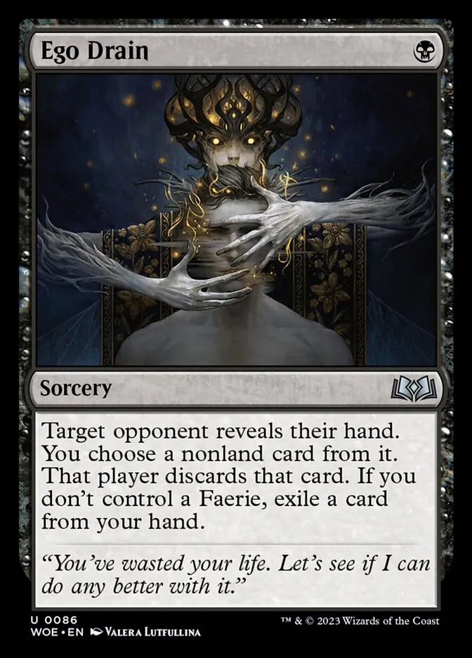 2023 Wilds of Eldraine Ego Drain #86 uncommon card image