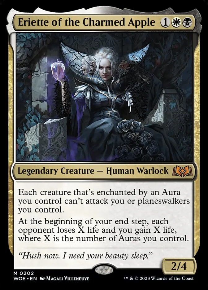2023 Wilds of Eldraine Eriette of the Charmed Apple mythic #202 mythic card image