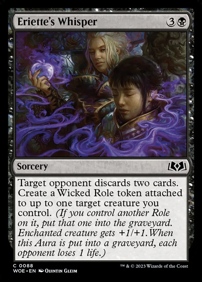 2023 Wilds of Eldraine Eriette's Whisper #88 common card image