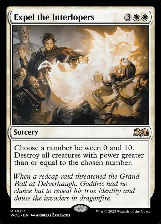 2023 Wilds of Eldraine Expel the Interlopers #13 rare card image