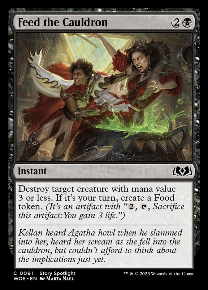2023 Wilds of Eldraine Feed the Cauldron #91 common card image