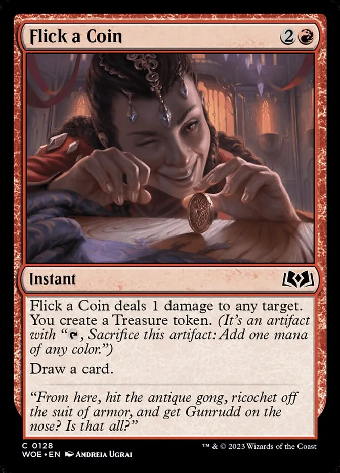2023 Wilds of Eldraine Flick a Coin #128 common card image