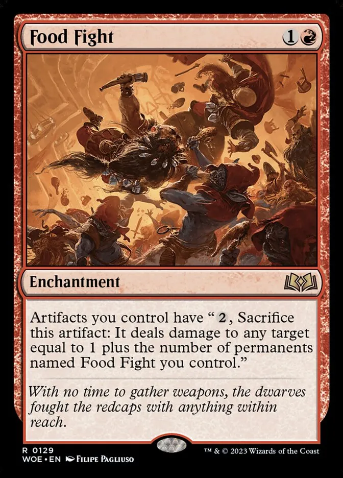 2023 Wilds of Eldraine Food Fight #129 rare card image