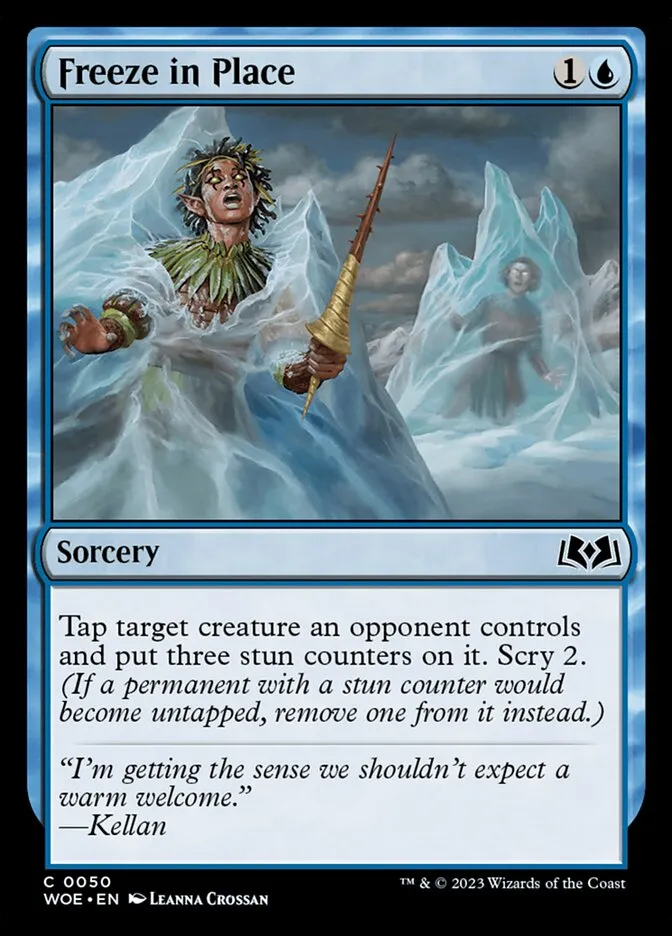 2023 Wilds of Eldraine Freeze in Place #50 common card image