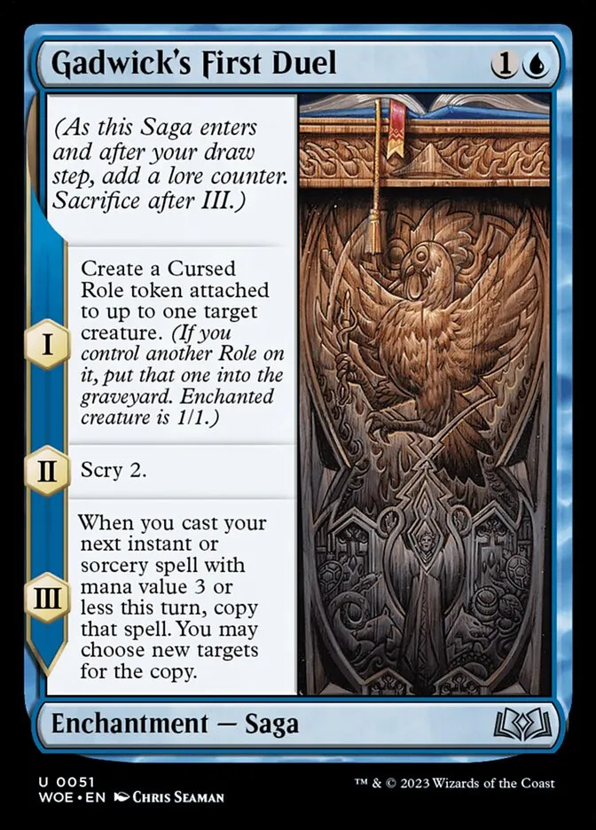 2023 Wilds of Eldraine Gadwick's First Duel #51 uncommon card image