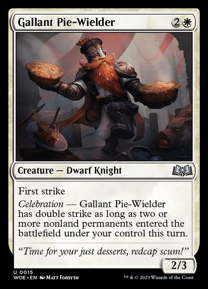 2023 Wilds of Eldraine Gallant Pie-Wielder #15 uncommon card image