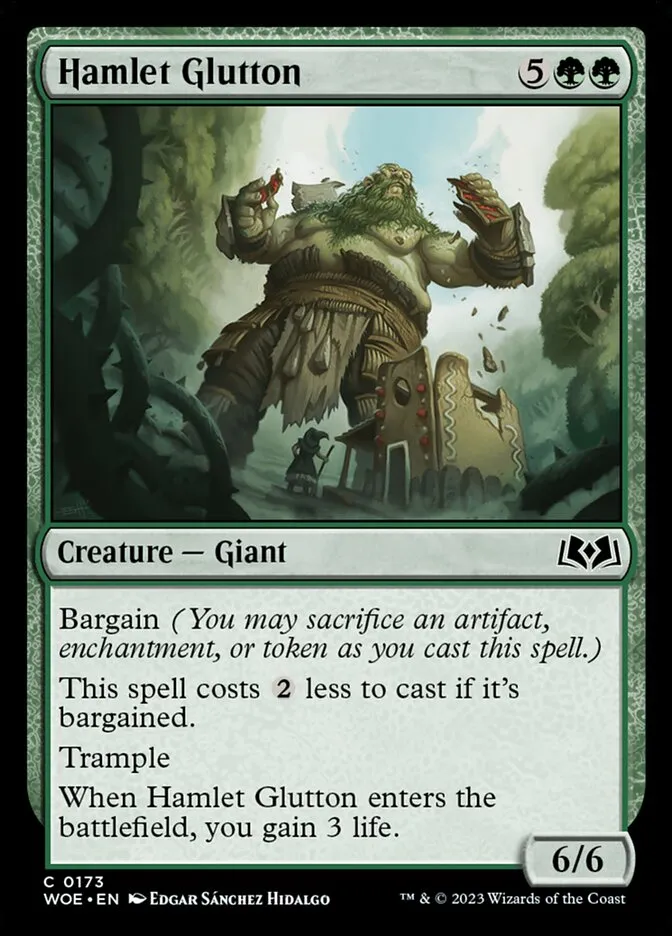 2023 Wilds of Eldraine Hamlet Glutton #173 common card image