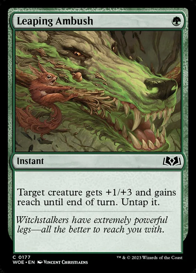 2023 Wilds of Eldraine Leaping Ambush #177 common card image