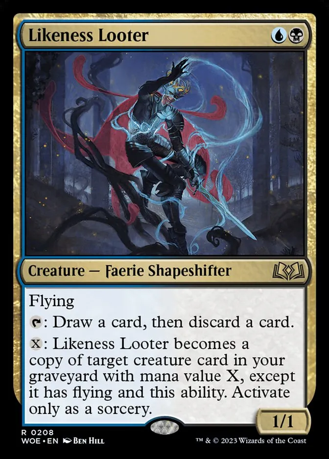 2023 Wilds of Eldraine Likeness Looter #208 rare card image