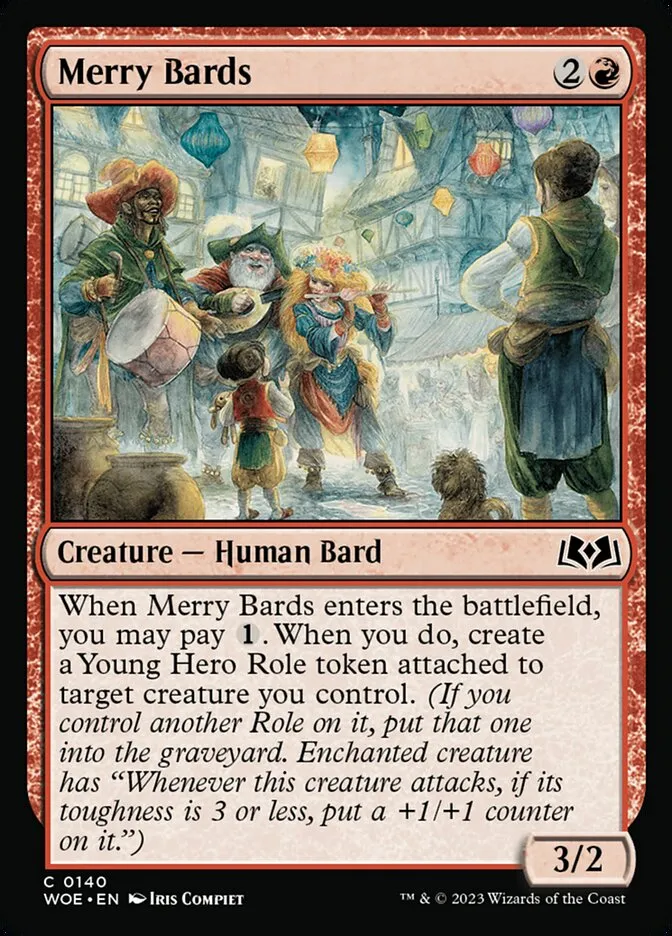 2023 Wilds of Eldraine Merry Bards #140 common card image